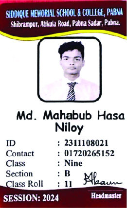 Image of  মো: মাহবুব হাসান নিলয়